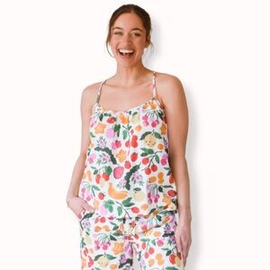 Printfresh Smoothie Time Fruit Cami Top Tank NWT